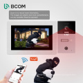 Bcom haute qualtiy 2020 bulding home smart sans fil audio sonnette intérieure 7 pouces wifi filaire vidéo système de sonnettes